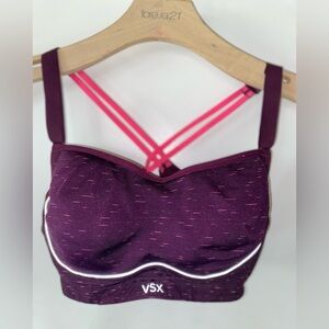 VSX Dark Purple and Bright Pink Sports Bra